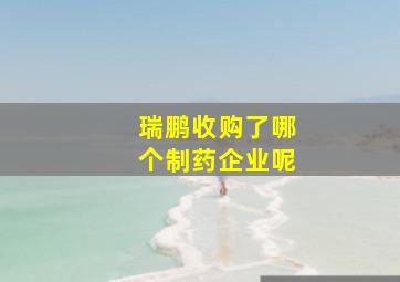 瑞鹏收购了哪个制药企业呢