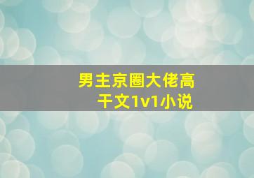 男主京圈大佬高干文1v1小说