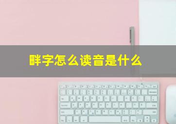 畔字怎么读音是什么