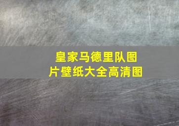 皇家马德里队图片壁纸大全高清图