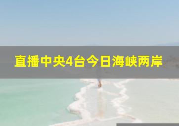 直播中央4台今日海峡两岸