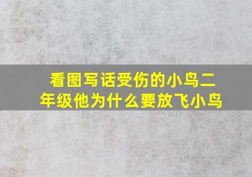 看图写话受伤的小鸟二年级他为什么要放飞小鸟