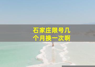 石家庄限号几个月换一次啊