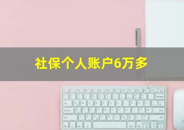 社保个人账户6万多