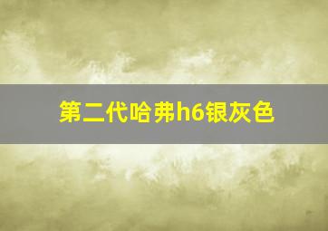 第二代哈弗h6银灰色