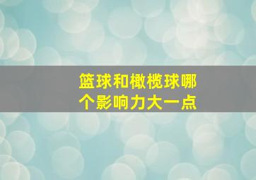 篮球和橄榄球哪个影响力大一点