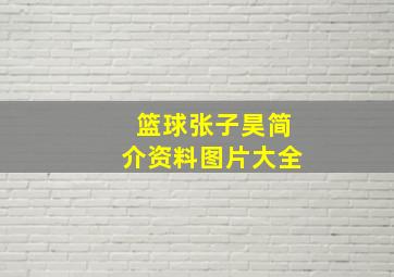 篮球张子昊简介资料图片大全