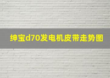 绅宝d70发电机皮带走势图