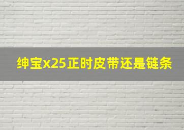 绅宝x25正时皮带还是链条