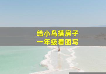 给小鸟搭房子一年级看图写