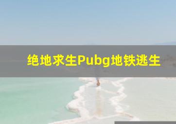 绝地求生Pubg地铁逃生