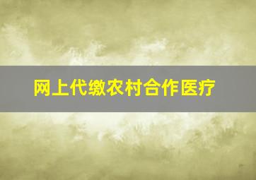 网上代缴农村合作医疗