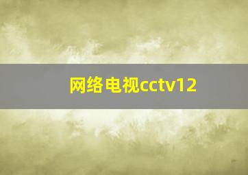 网络电视cctv12