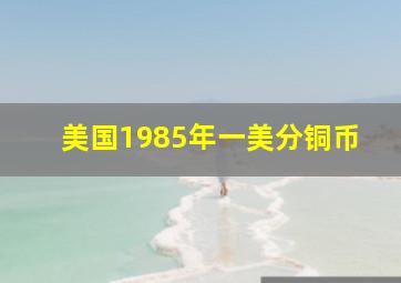 美国1985年一美分铜币