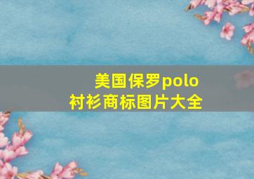 美国保罗polo衬衫商标图片大全