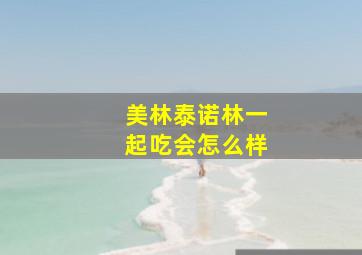 美林泰诺林一起吃会怎么样