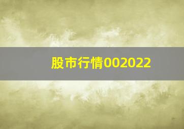 股市行情002022