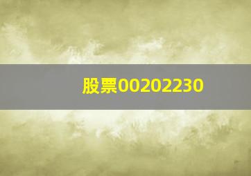 股票00202230