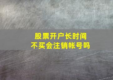 股票开户长时间不买会注销帐号吗