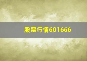 股票行情601666