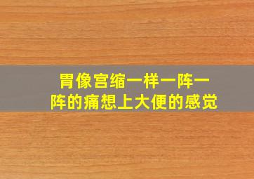 胃像宫缩一样一阵一阵的痛想上大便的感觉