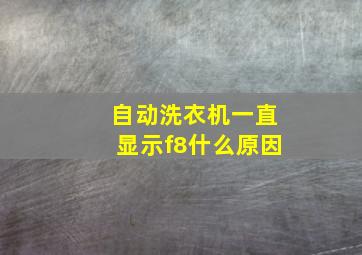 自动洗衣机一直显示f8什么原因