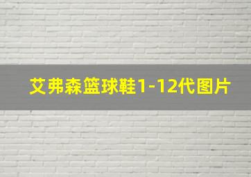 艾弗森篮球鞋1-12代图片