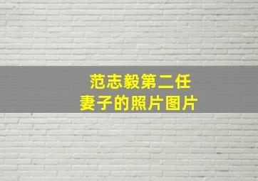 范志毅第二任妻子的照片图片