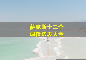 萨克斯十二个调指法表大全