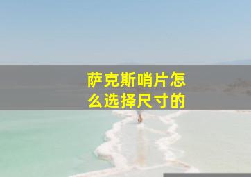 萨克斯哨片怎么选择尺寸的