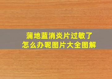 蒲地蓝消炎片过敏了怎么办呢图片大全图解