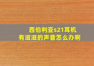 西伯利亚s21耳机有滋滋的声音怎么办啊