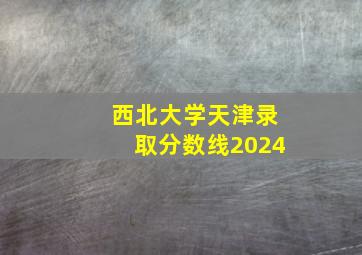 西北大学天津录取分数线2024