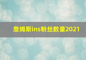 詹姆斯ins粉丝数量2021