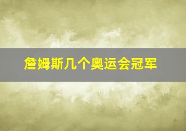 詹姆斯几个奥运会冠军