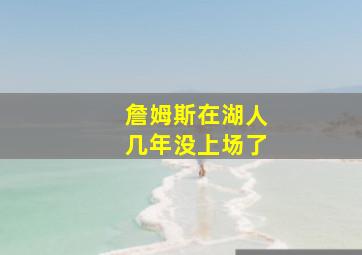 詹姆斯在湖人几年没上场了