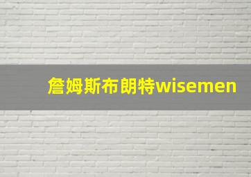 詹姆斯布朗特wisemen