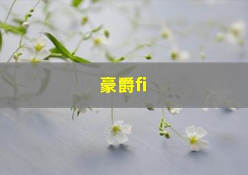 豪爵fi