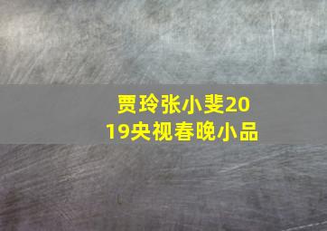 贾玲张小斐2019央视春晚小品