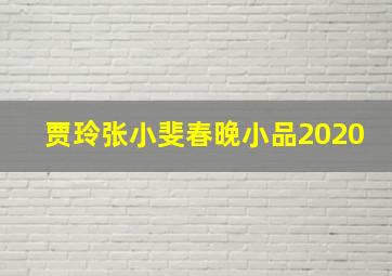 贾玲张小斐春晚小品2020