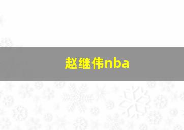 赵继伟nba