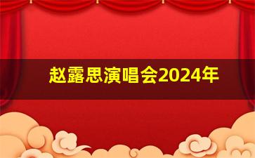 赵露思演唱会2024年