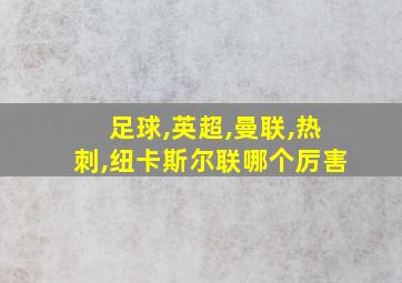 足球,英超,曼联,热刺,纽卡斯尔联哪个厉害