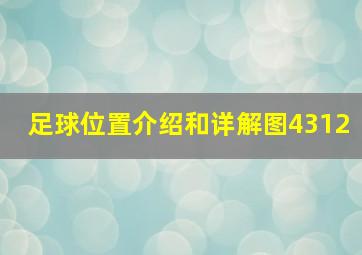 足球位置介绍和详解图4312