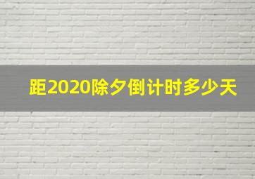 距2020除夕倒计时多少天