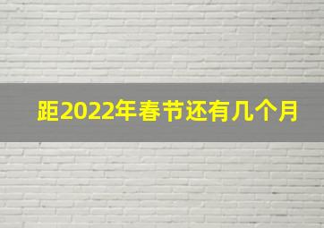 距2022年春节还有几个月