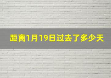 距离1月19日过去了多少天