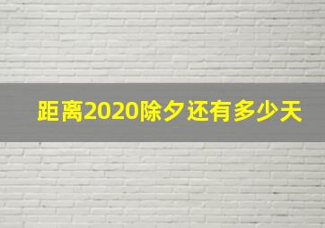 距离2020除夕还有多少天