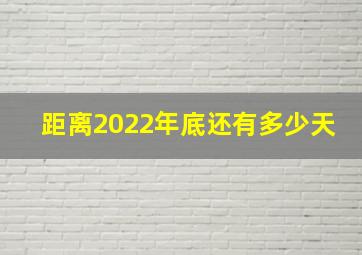 距离2022年底还有多少天