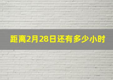 距离2月28日还有多少小时